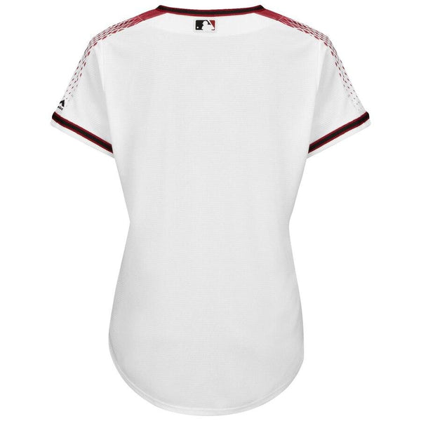 Arizona Diamondbacks Majestic Women's Cool Base Jersey - White/Sedona Red 2019