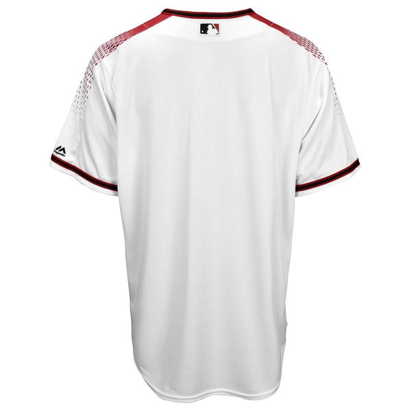 Arizona Diamondbacks Majestic Official Cool Base Jersey - White/Sedona Red 2019