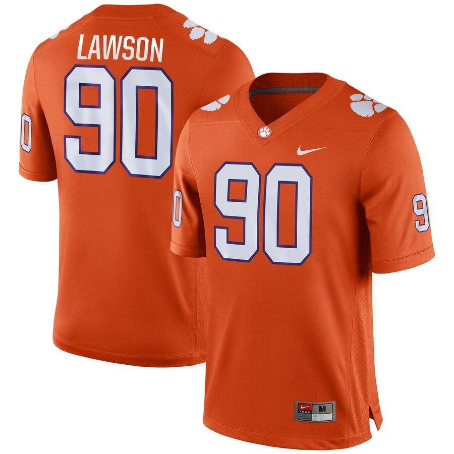 Shaq Lawson Clemson Tigers Game Jersey – Orange 2019