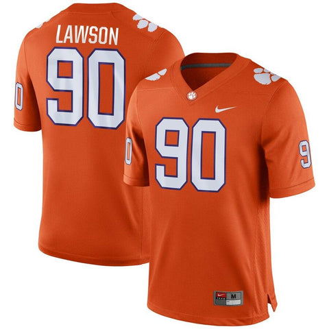 Shaq Lawson Clemson Tigers Game Jersey – Orange 2019