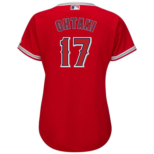 Shohei Ohtani Los Angeles Angels Majestic Women's Cool Base Player Jersey – Scarlet 2019