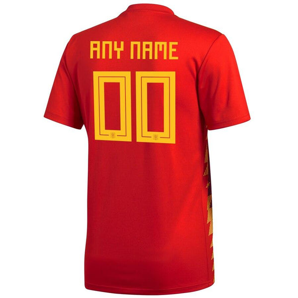Spain National Team Home Replica Custom Jersey - Red 2019