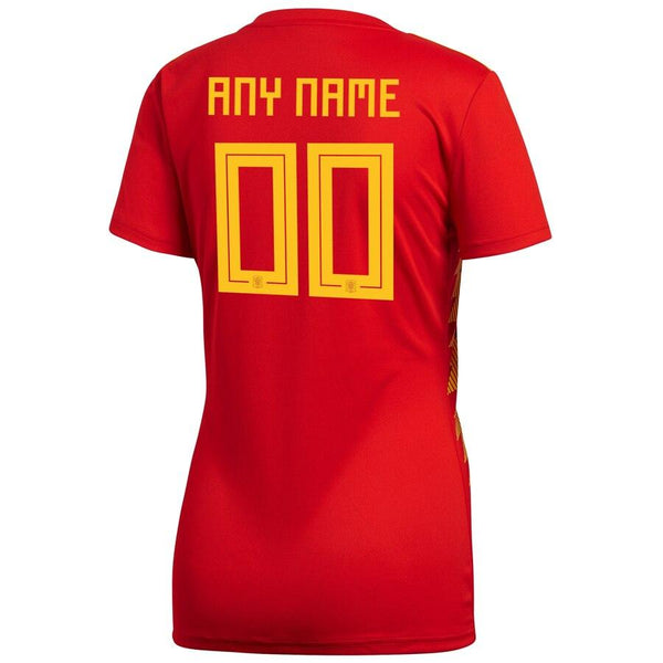 Spain National Team Women's World Cup Home Replica Custom Jersey – Red 2019