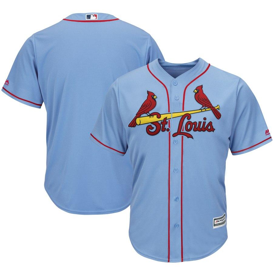 St. Louis Cardinals Majestic Alternate Cool Base Team Jersey – Horizon Blue 2019
