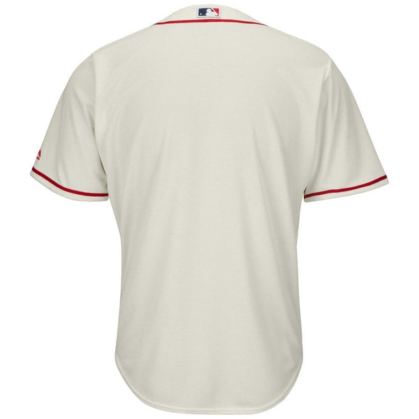 St. Louis Cardinals Majestic Official Cool Base Jersey - Cream 2019