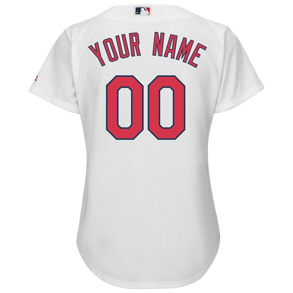 St. Louis Cardinals Majestic Women's Cool Base Custom Jersey - White 2019