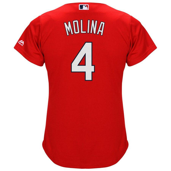 St. Louis Cardinals Majestic Women's Cool Base Player Jersey - Red 2019