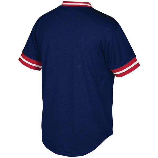 St. Louis Cardinals Mitchell &amp; Ness Mesh V-Neck Jersey – Navy 2019
