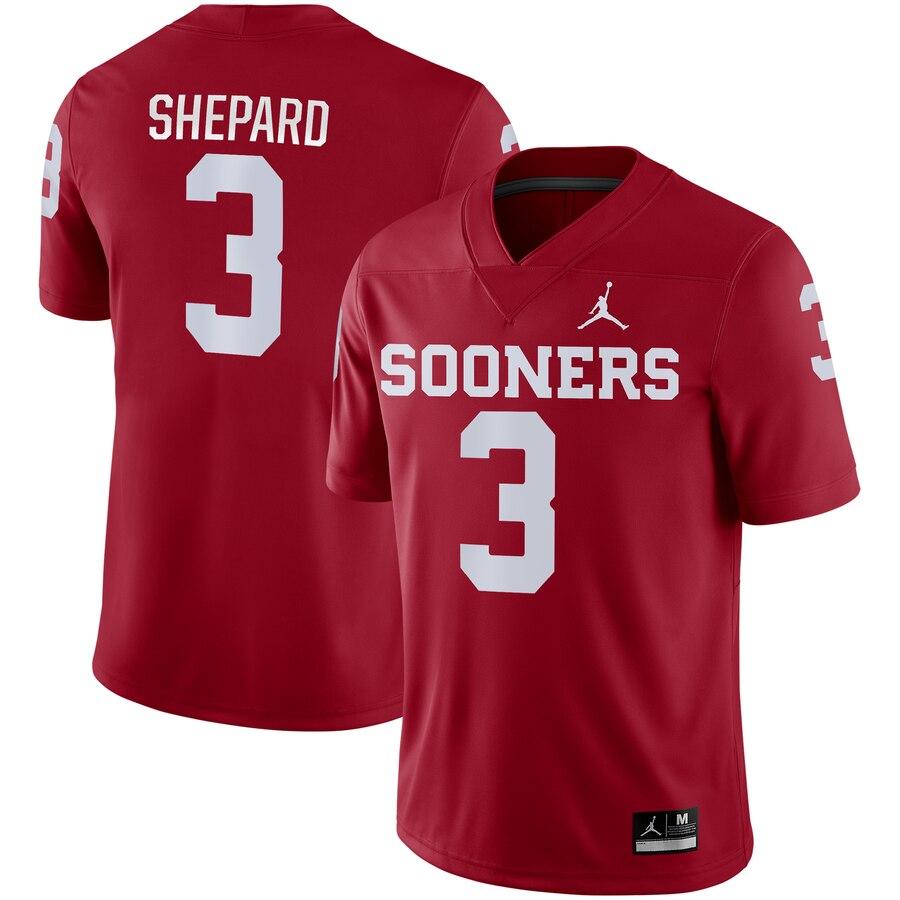 Sterling Shepard Oklahoma Sooners Jordan Brand Game Jersey – Crimson 2019