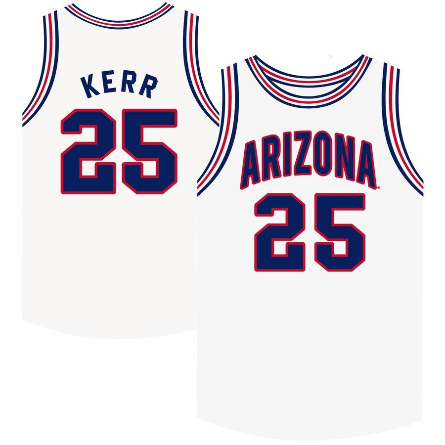 Steve Kerr Arizona Wildcats Original Retro Brand Basketball Jersey – White 2019