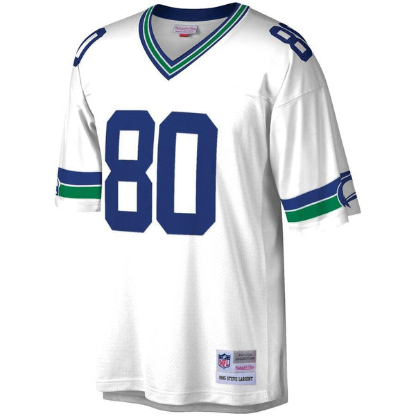 Steve Largent Seattle Seahawks Mitchell &amp; Ness 1985 Retired Player Vintage Replica Jersey - White 2019