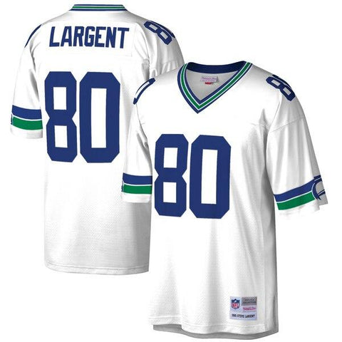 Steve Largent Seattle Seahawks Mitchell &amp; Ness 1985 Retired Player Vintage Replica Jersey - White 2019