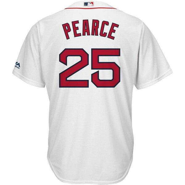 Steve Pearce Boston Red Sox Majestic Home Official Cool Base Player Jersey - White 2019