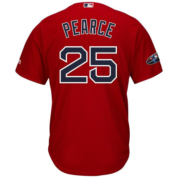 Steve Pearce Boston Red Sox Majestic Postseason Alternate Cool Base Player Jersey – Scarlet 2019