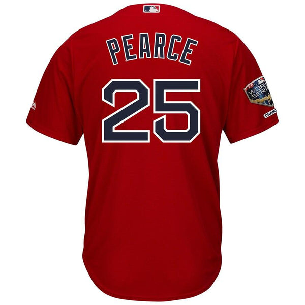 Steve Pearce Boston Red Sox Majestic World Series Champions Alternate Cool Base Player Jersey – Scarlet 2019