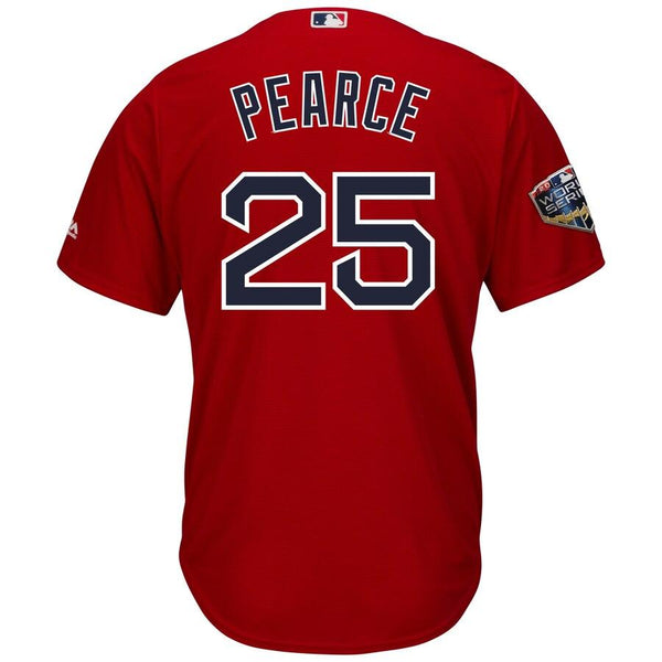 Steve Pearce Boston Red Sox Majestic World Series Cool Base Player Jersey – Scarlet 2019