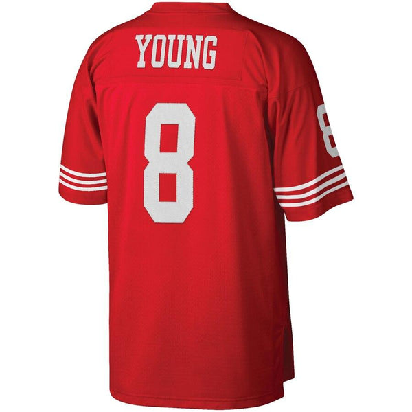 Steve Young San Francisco 49ers Mitchell &amp; Ness Retired Player Vintage Replica Jersey - Scarlet 2019