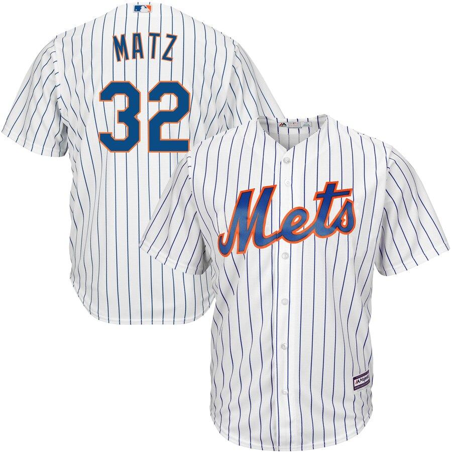 Steven Matz New York Mets Majestic Official Cool Base Player Jersey - White 2019