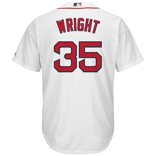 Steven Wright Boston Red Sox Majestic Home Cool Base Replica Player Jersey - White 2019