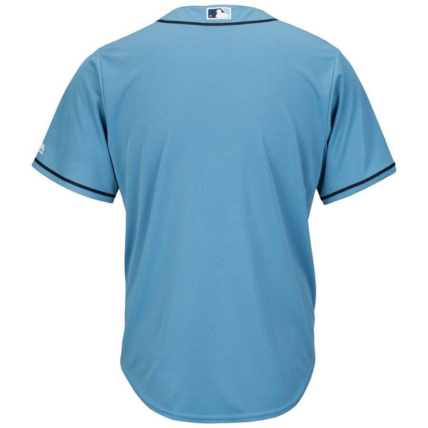 Tampa Bay Rays Majestic Official Cool Base Jersey - Light Blue 2019