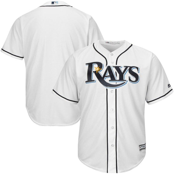 Tampa Bay Rays Majestic Official Cool Base Jersey - White 2019