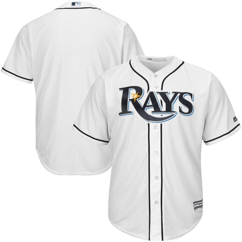 Tampa Bay Rays Majestic Official Cool Base Jersey - White 2019