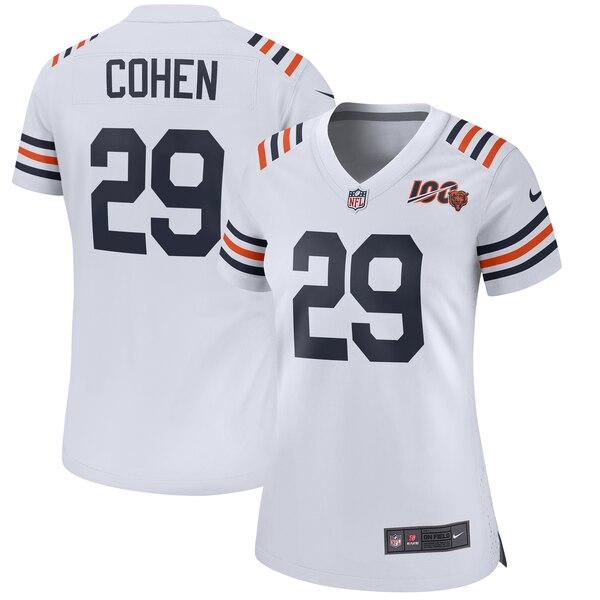 Tarik Cohen Chicago Bears Women's 2019 100th Season Alternate Classic Game Jersey - White 2019