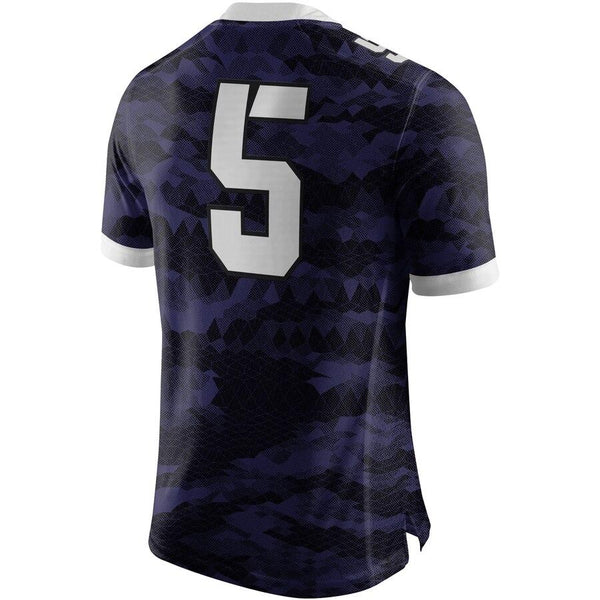 TCU Horned Frogs #5 Limited Football Jersey - Purple 2019