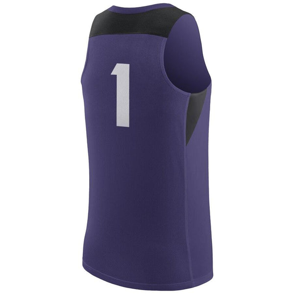 TCU Horned Frogs College Replica Basketball Jersey – Purple 2019