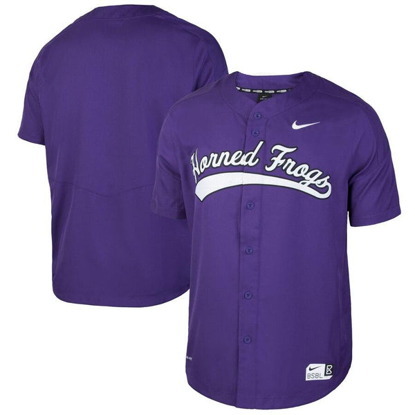 TCU Horned Frogs Vapor Performance Baseball Jersey - Purple 2019