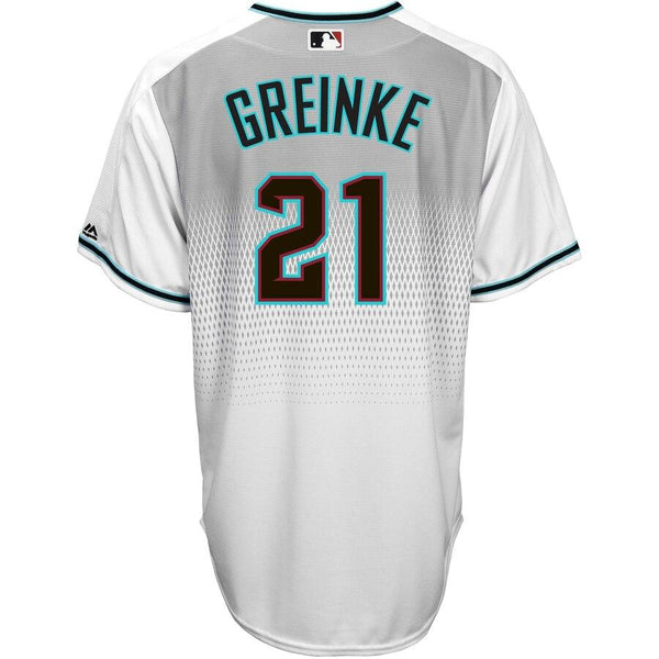 Zack Greinke Arizona Diamondbacks Majestic Home Cool Base Player Jersey - White/Teal 2019