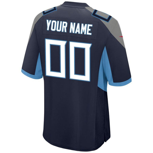 Tennessee Titans Custom Game Jersey – Navy 2019