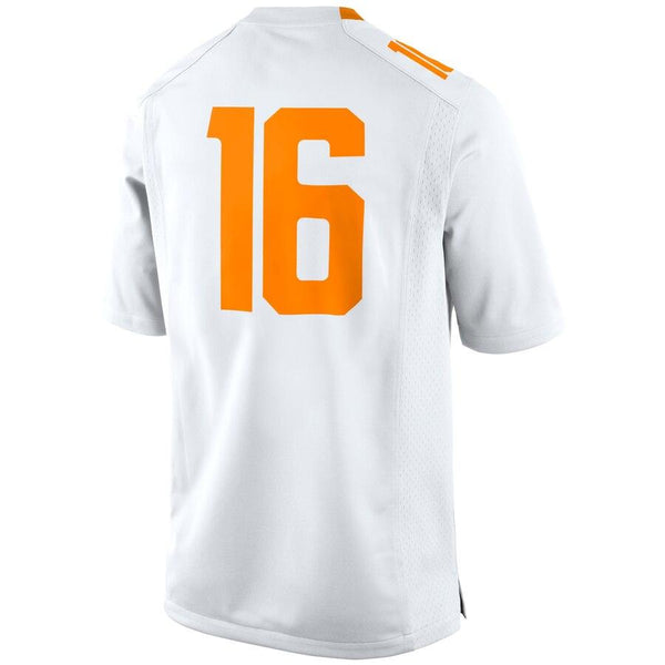 Tennessee Volunteers No. 16 Game Football Jersey - White 2019