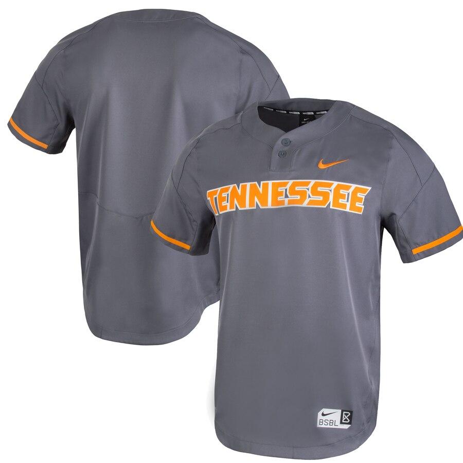 Tennessee Volunteers Two-Button Vapor Performance Baseball Jersey – Gray 2019
