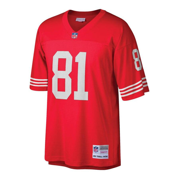 Terrell Owens San Francisco 49ers Mitchell &amp; Ness Retired Player Replica Jersey - Scarlet 2019