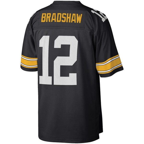 Terry Bradshaw Pittsburgh Steelers Mitchell &amp; Ness Retired Player Vintage Replica Jersey - Black 2019