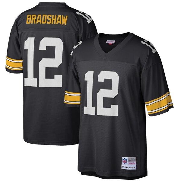 Terry Bradshaw Pittsburgh Steelers Mitchell &amp; Ness Retired Player Vintage Replica Jersey - Black 2019