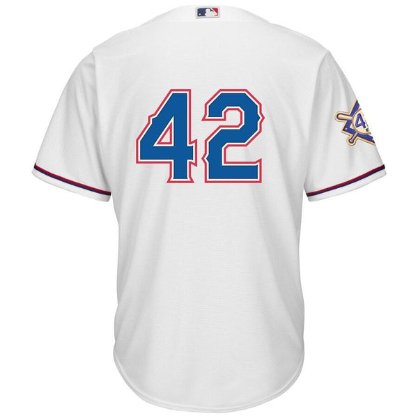Texas Rangers Majestic 2019 Jackie Robinson Day Official Cool Base Jersey – White 2019