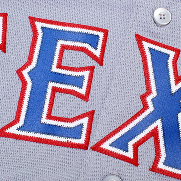 Texas Rangers Majestic Official Cool Base Jersey - Gray 2019