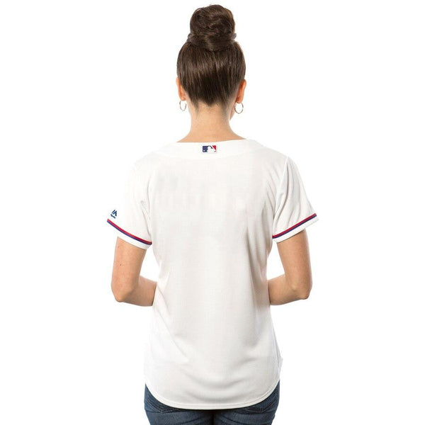 Texas Rangers Majestic Women's Cool Base Jersey - White 2019