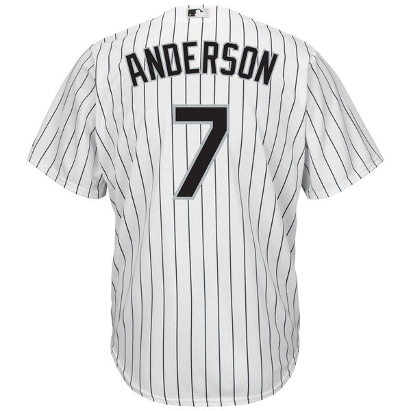 Tim Anderson Chicago White Sox Majestic Home Cool Base Replica Player Jersey - White 2019