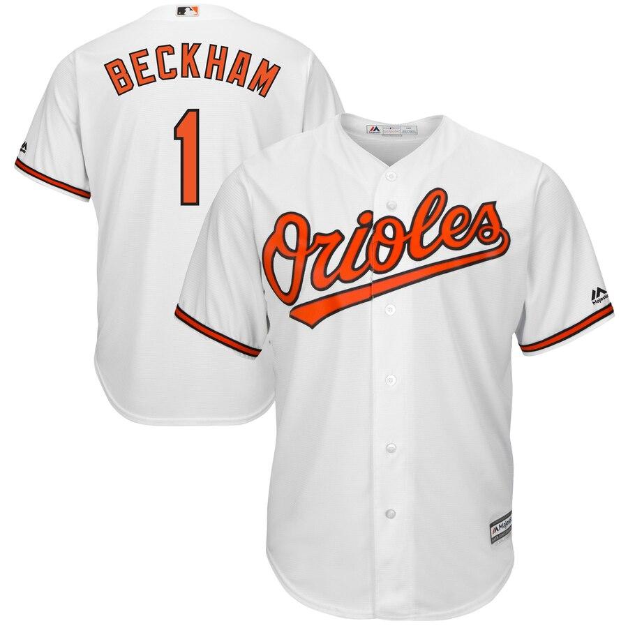 Tim Beckham Baltimore Orioles Majestic Home Cool Base Player Jersey - White 2019