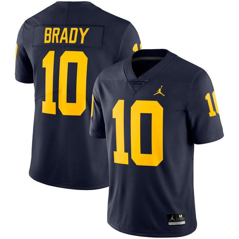 Tom Brady Michigan Wolverines Jordan Brand Alumni Football Limited Jersey - Navy 2019