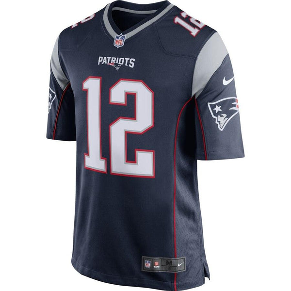 Tom Brady New England Patriots Youth Team Color Game Jersey - Navy Blue 2019