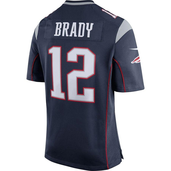 Tom Brady New England Patriots Youth Team Color Game Jersey - Navy Blue 2019