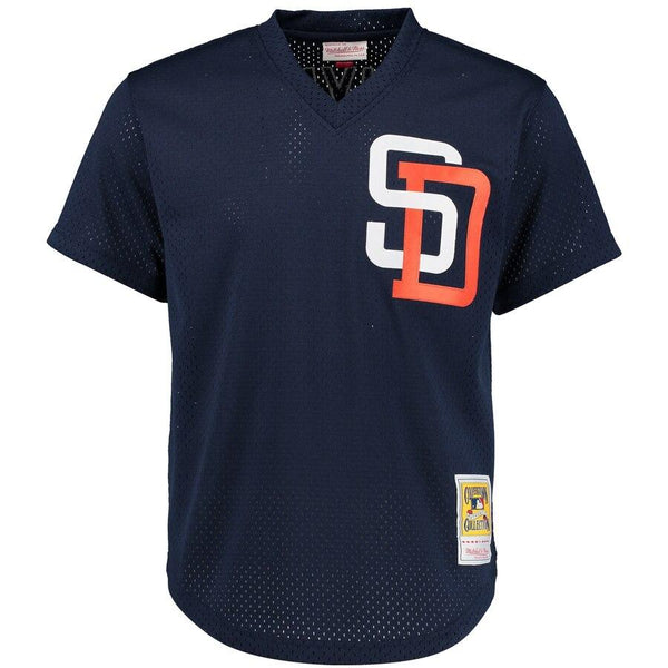 Tony Gwynn San Diego Padres Mitchell &amp; Ness Cooperstown Mesh Batting Practice Jersey - Navy 2019