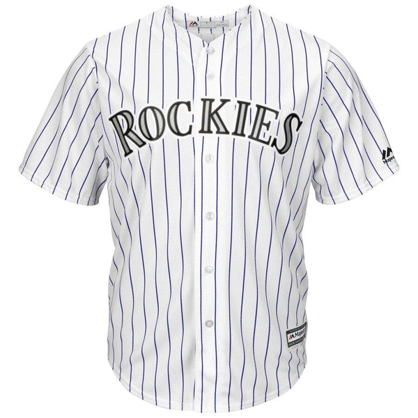 Tony Wolters Colorado Rockies Majestic Home Cool Base Player Jersey - White 2019