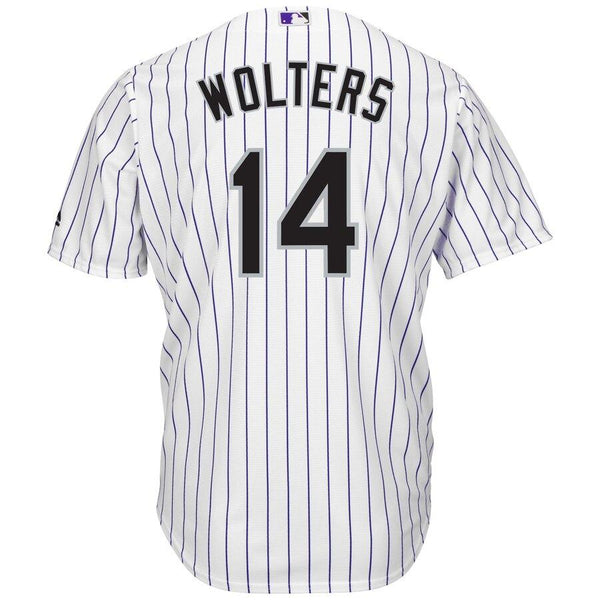 Tony Wolters Colorado Rockies Majestic Home Cool Base Player Jersey - White 2019