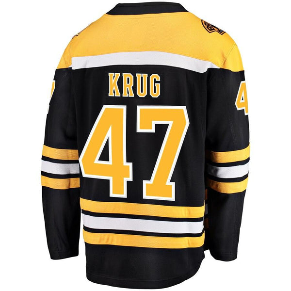 Torey Krug Boston Bruins Home Breakaway Player Jersey – Black 2019