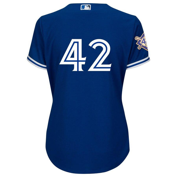Toronto Blue Jays Majestic Women's 2019 Jackie Robinson Day Official Cool Base Jersey – Royal 2019